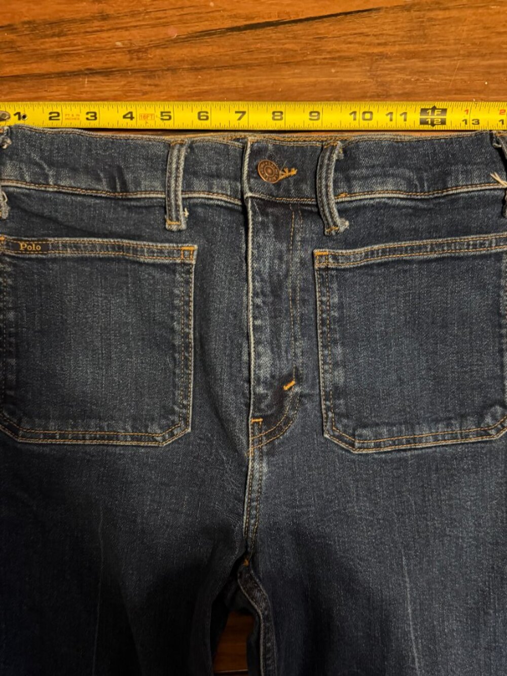 Polo Ralph Lauren Sailor High Rise Flare Jeans, Size 29 - Picture 6 of 10